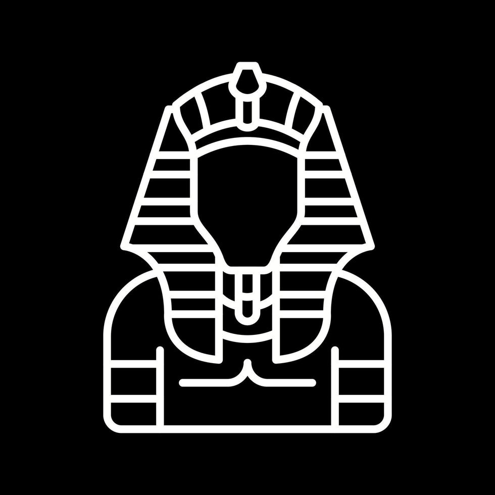 icono de vector de faraón
