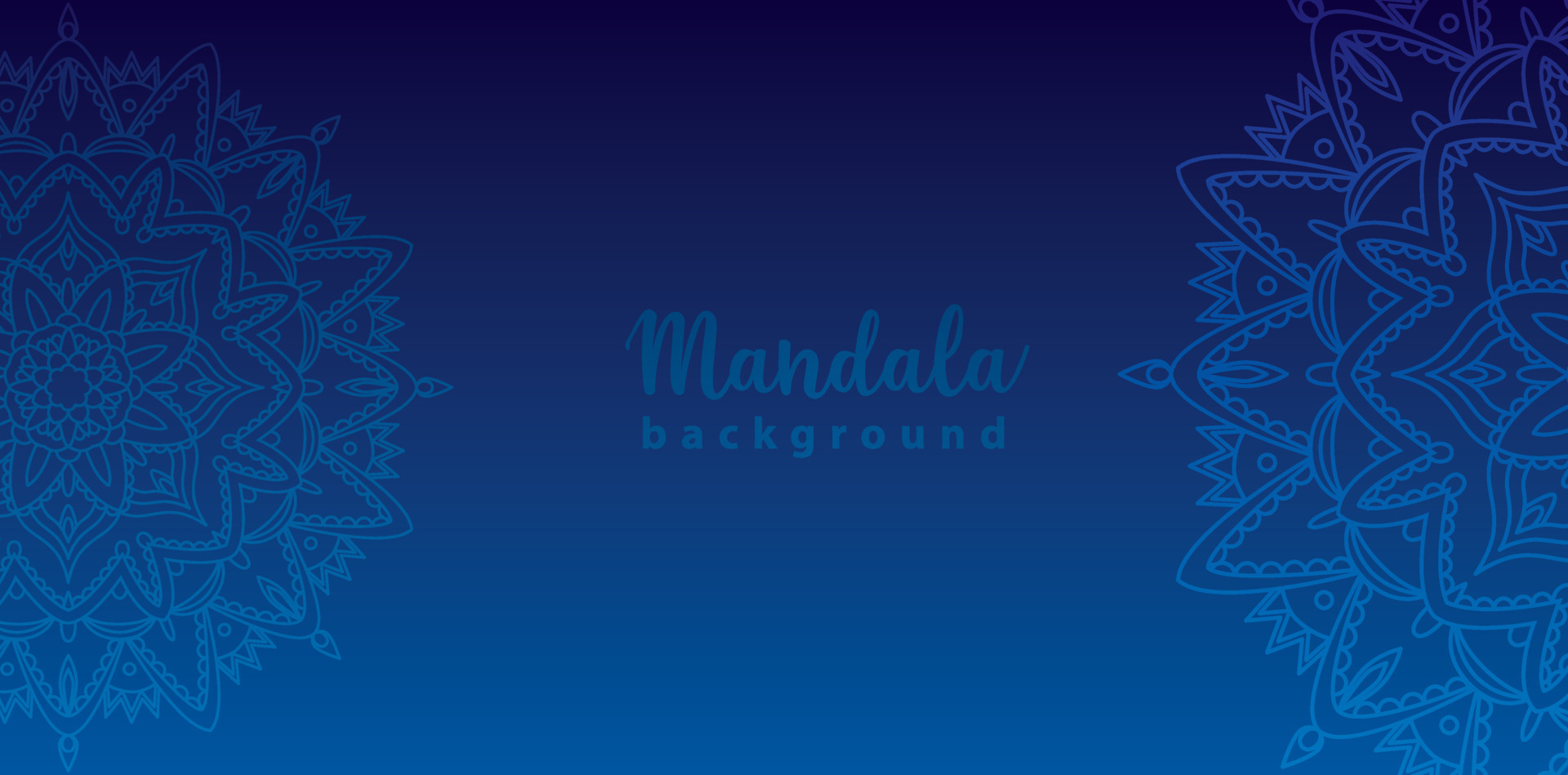 Mandala background blue. Vector illustration 16223703 Vector Art at