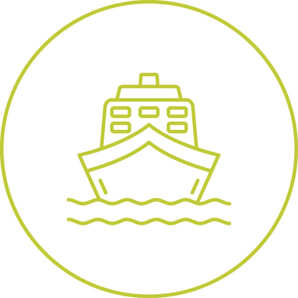 icono de vector de barco