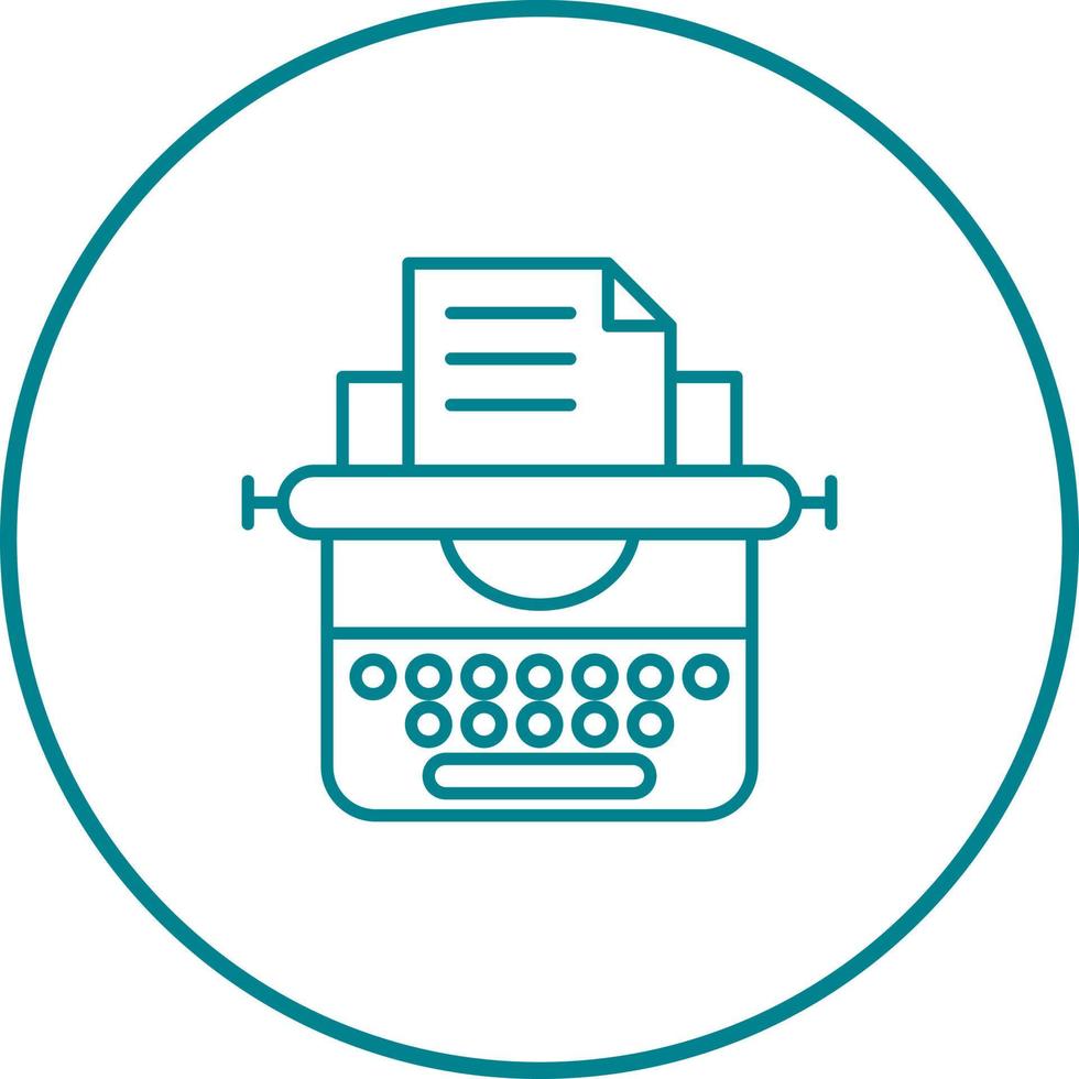 Typewriter Vector Icon