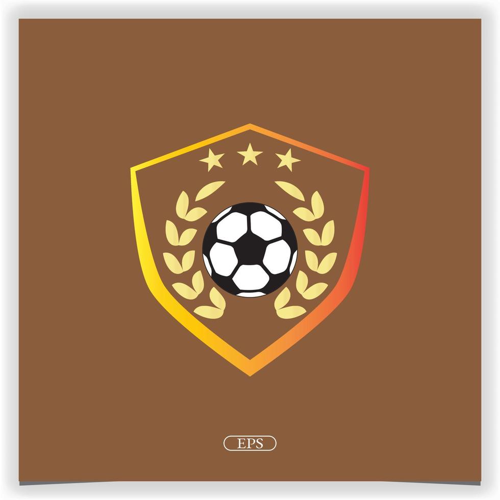 fútbol logo premium elegante plantilla vector eps 10