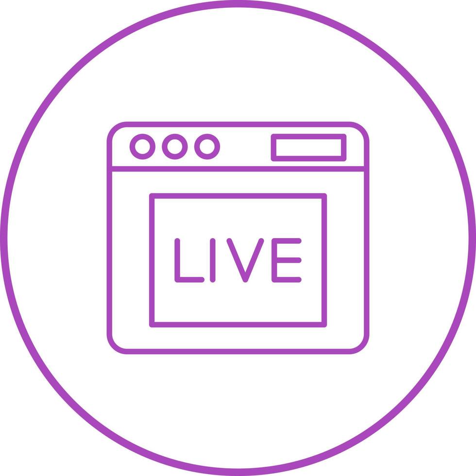 Live Vector Icon