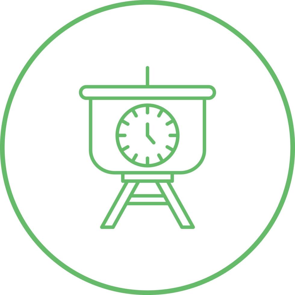 Time Manage Presentation Vector Icon