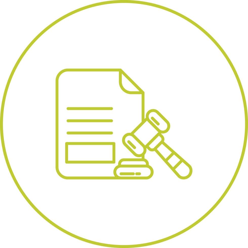 Legal Paper Vector Icon