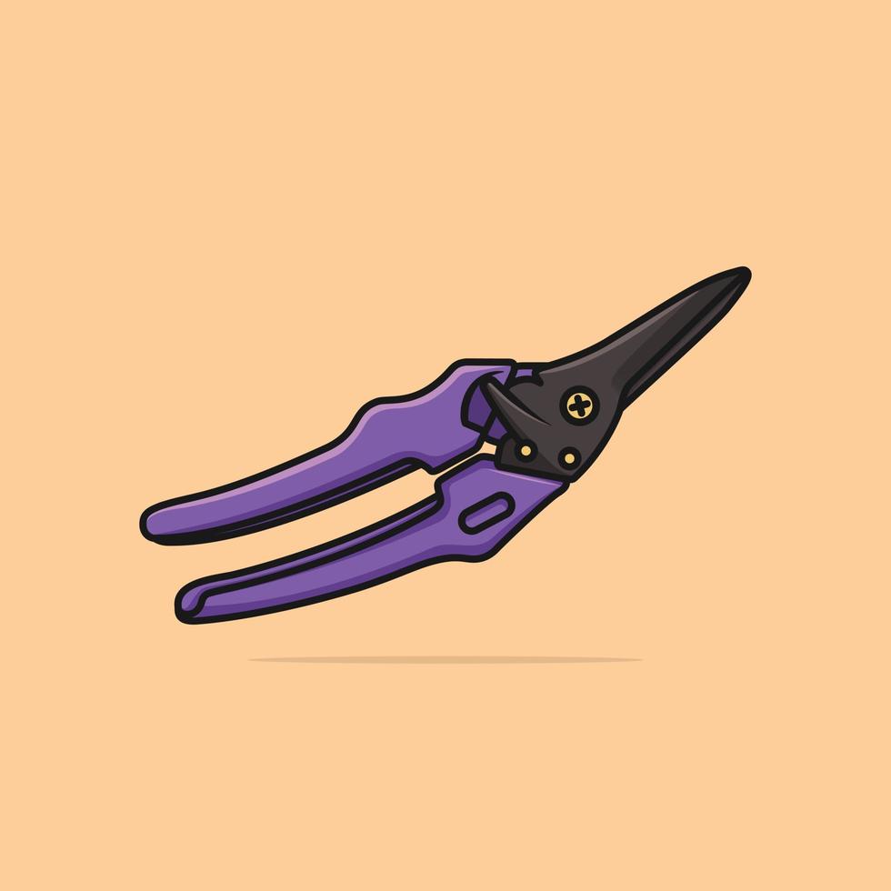 Small cutter. Tool for home, electricity, jewelry, and many other objects vector