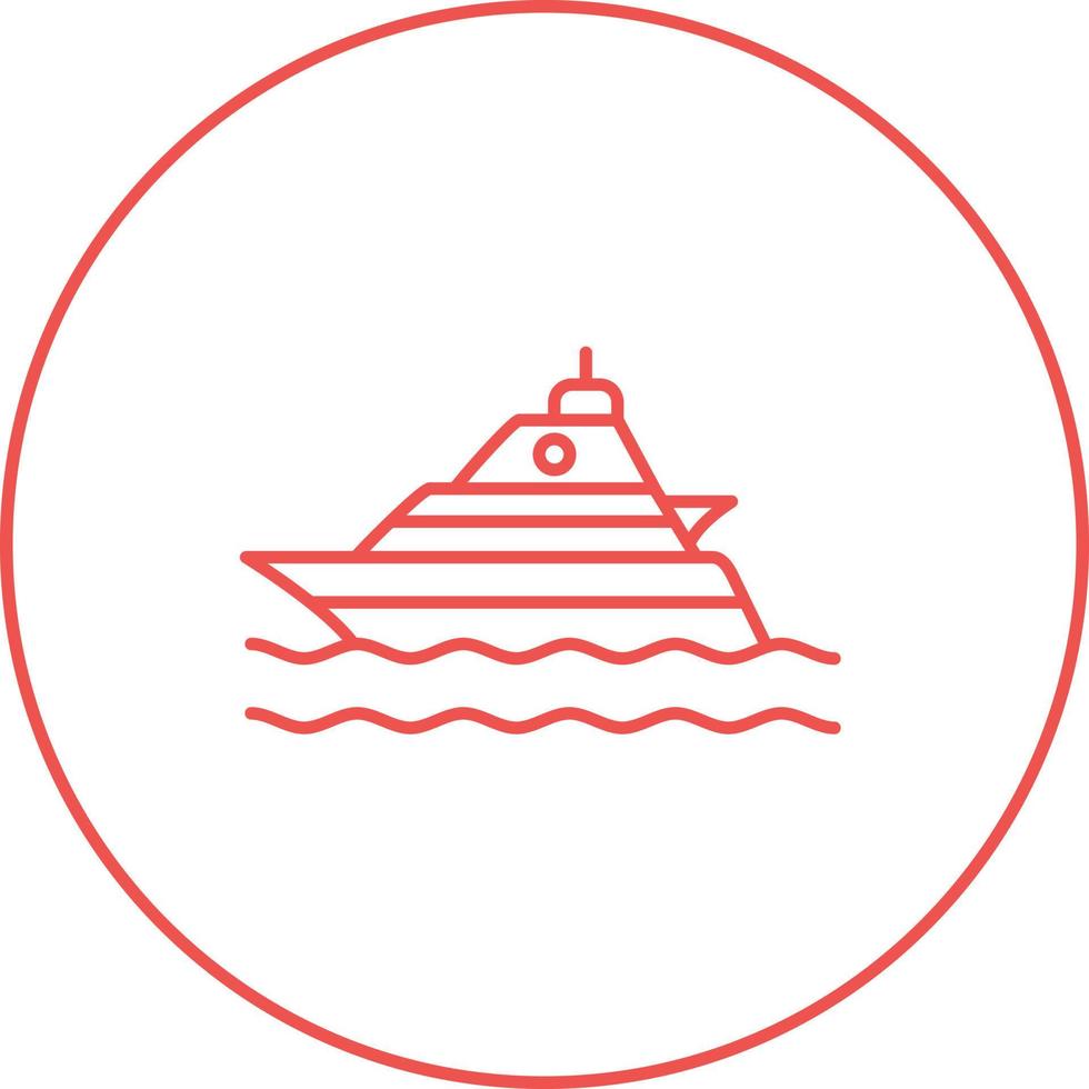 Yacht Vector Icon