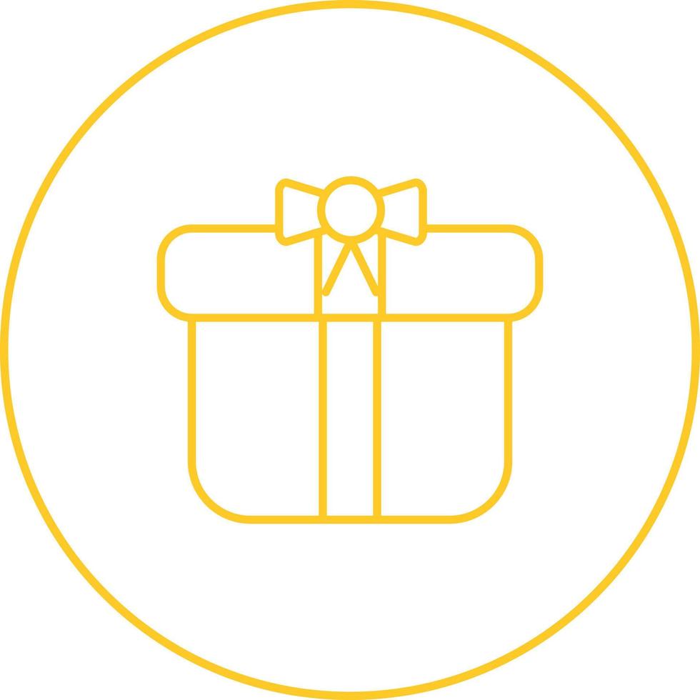 icono de vector de caja de regalo