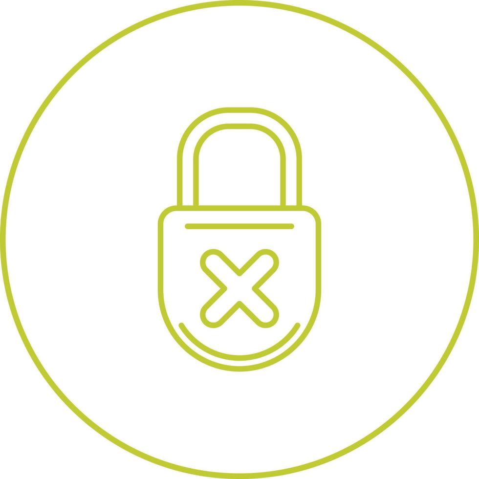 Unprotected Vector Icon