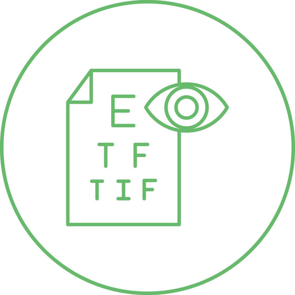 Eye Test Vector Icon