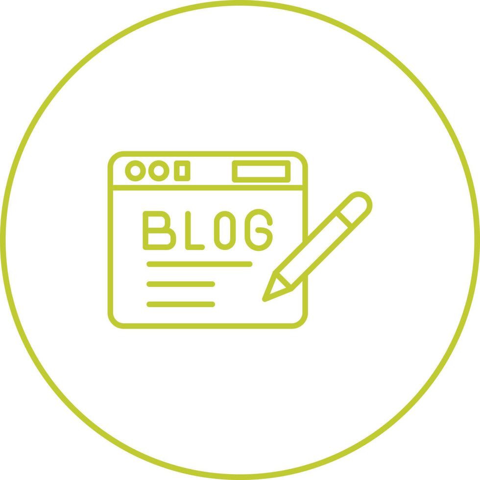 icono de vector de blog