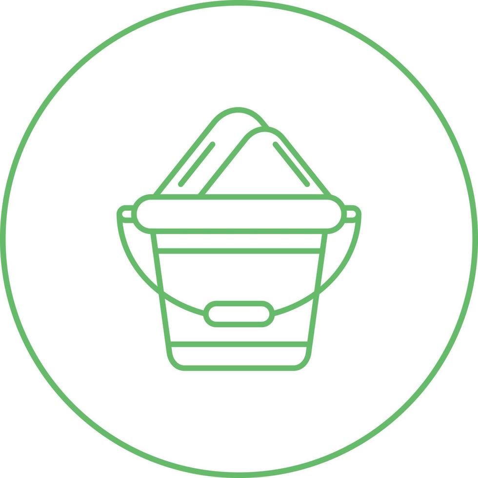 Sand Bucket Vector Icon