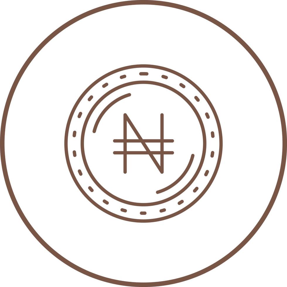 Naira Currency Vector Icon