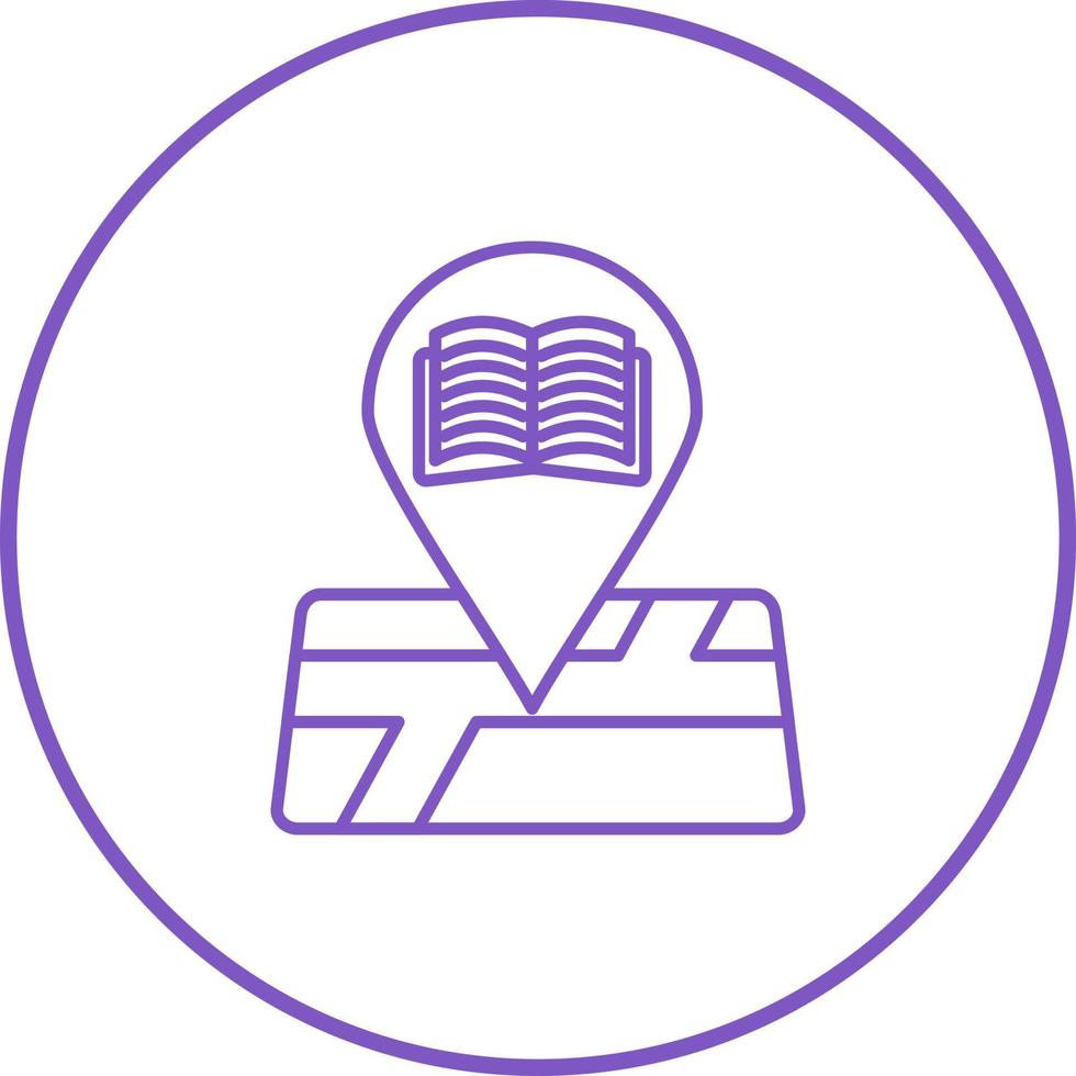 Library Location Vector Icon