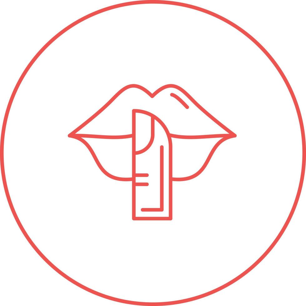 Silence Vector Icon