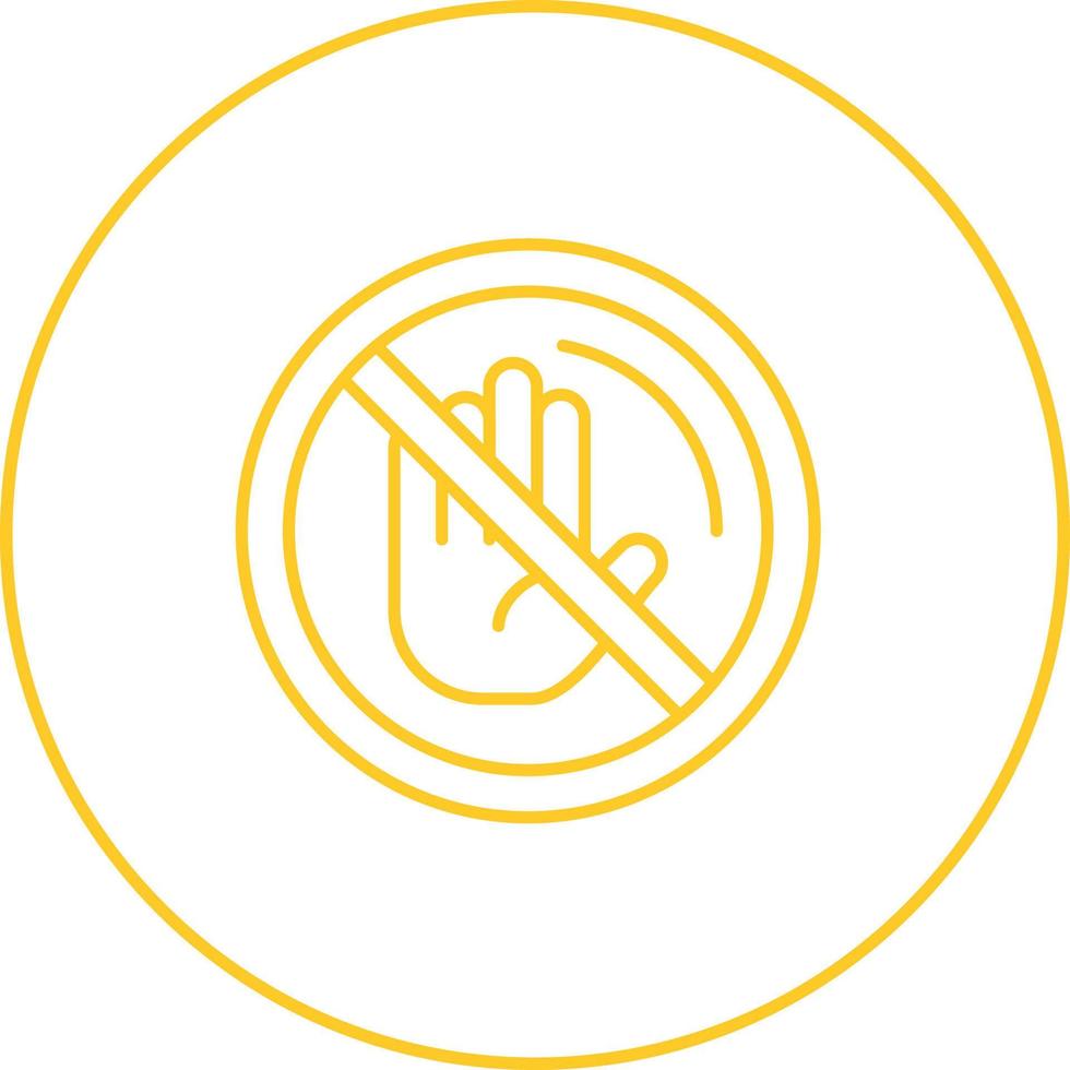 No Passing Vector Icon