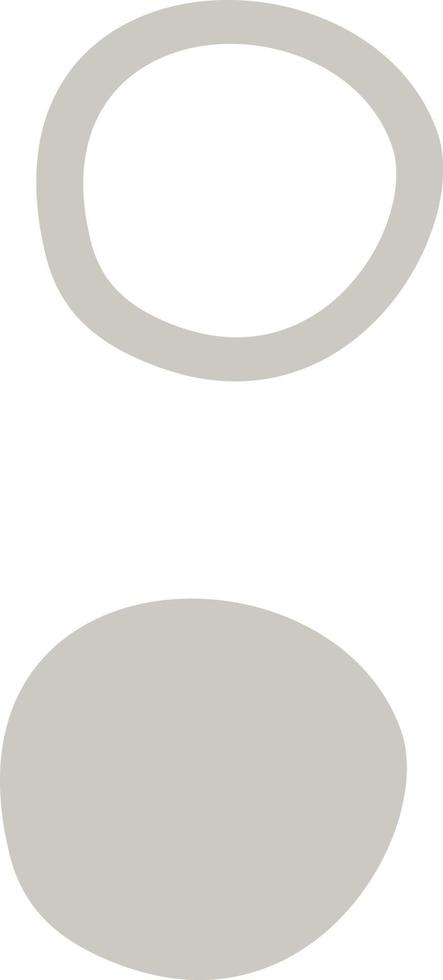 círculos de color beige para la decoración. vector