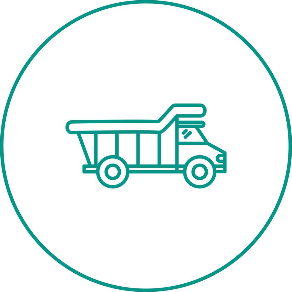 Dump Truck Vector Icon