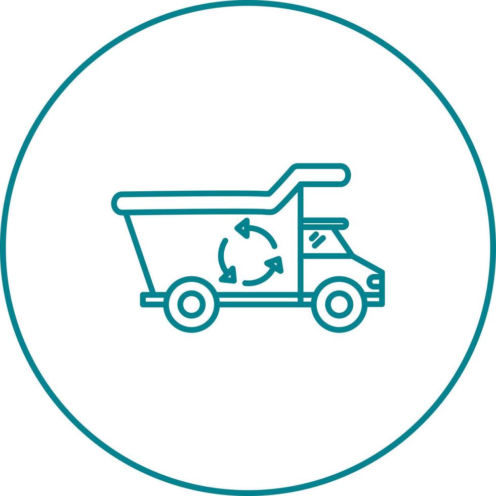 Recycling Truck Vector Icon