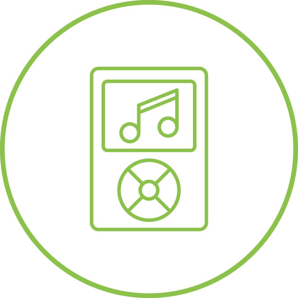 icono de vector de reproductor de música