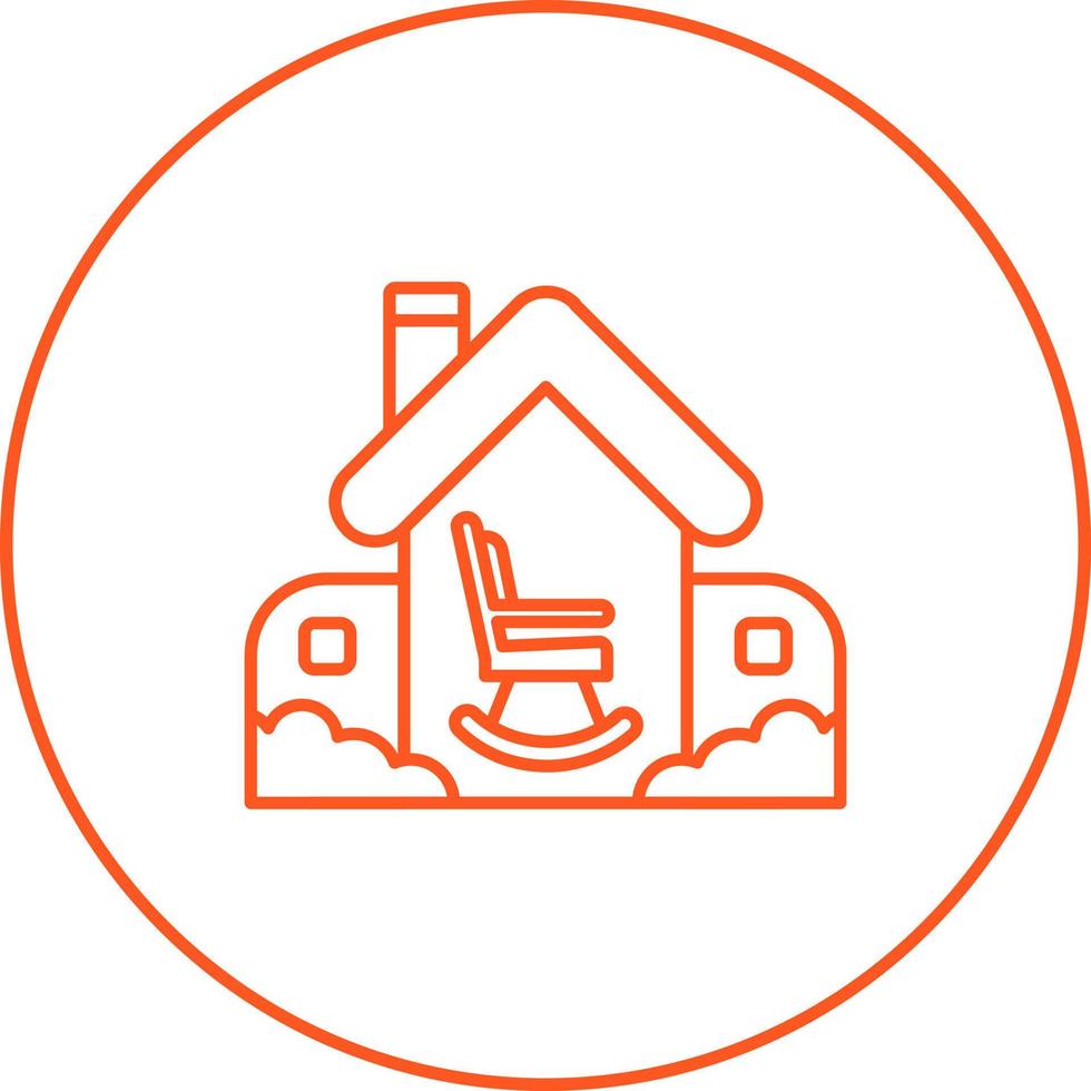 Retirement Home Vector Icon