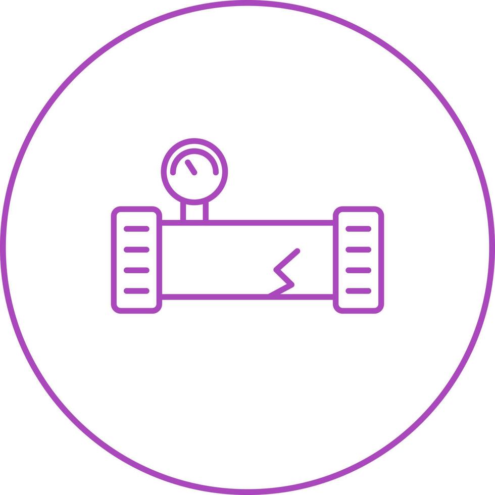 Broken Pipe Vector Icon