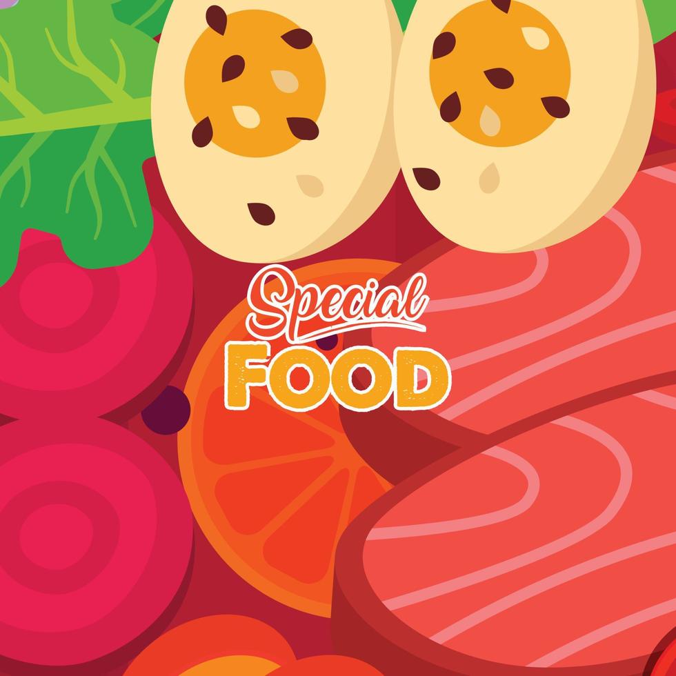 dibujado a mano ilustración de comida deliciosa vector