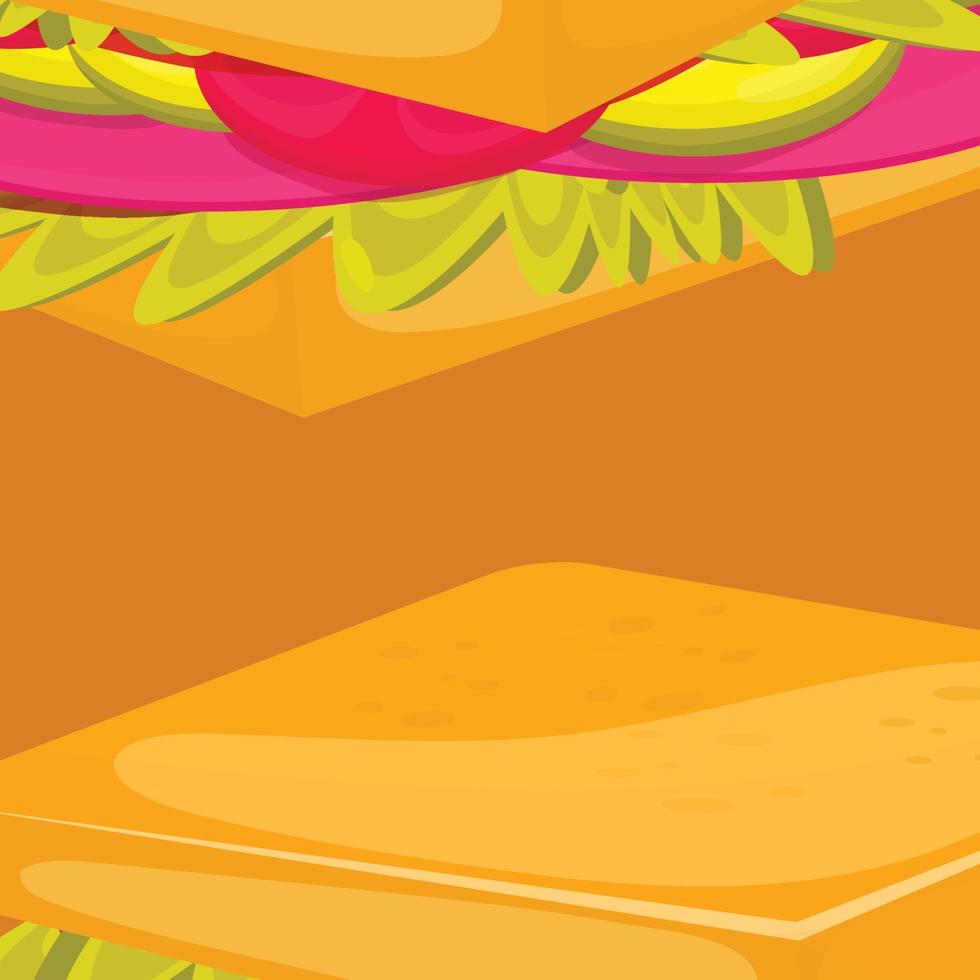 hand drawn delicious food illustration vector