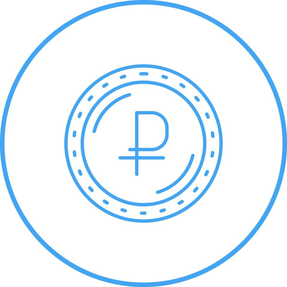 Ruble Currency Vector Icon