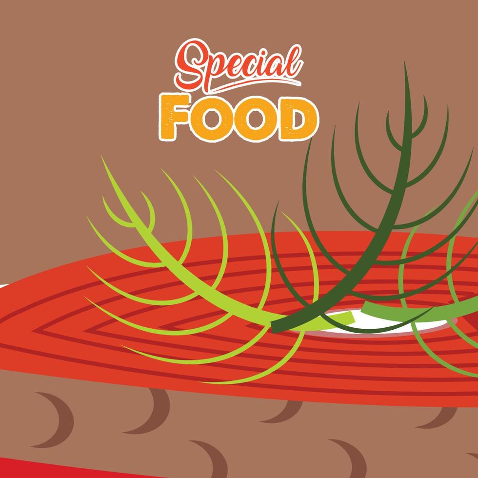 hand drawn delicious food illustration vector