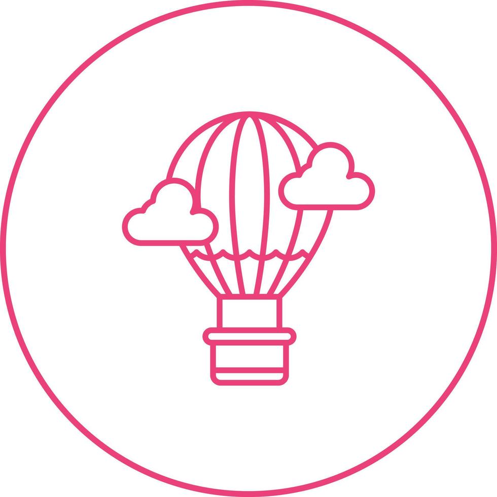 Hot Air Balloon Vector Icon