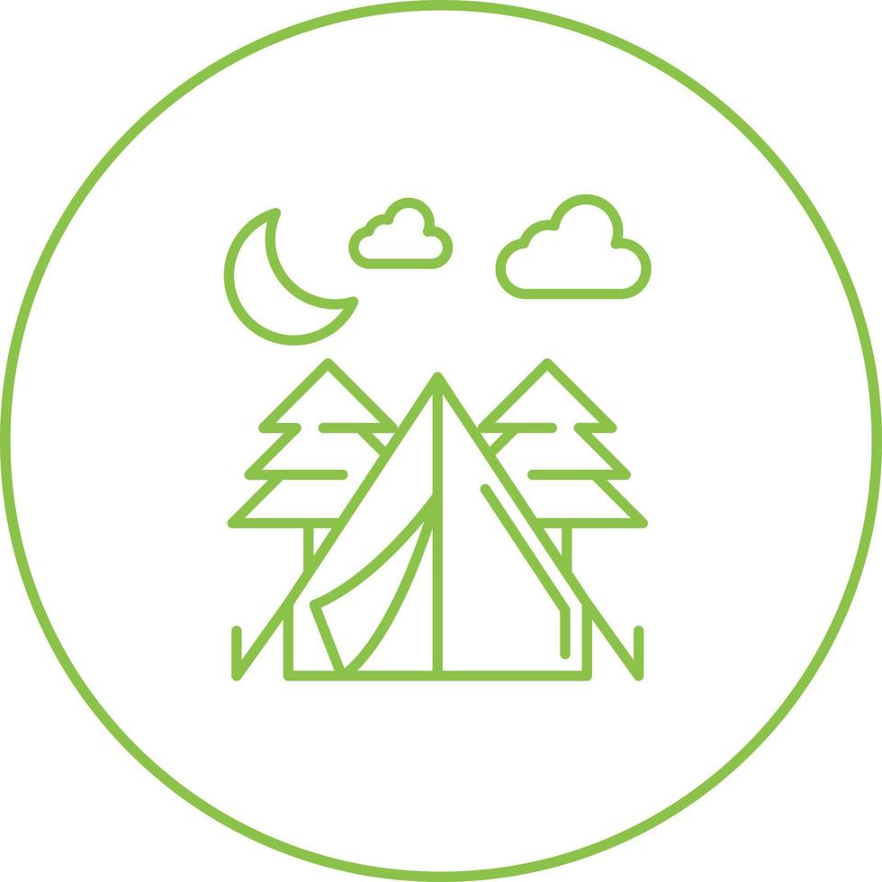 Tent Vector Icon