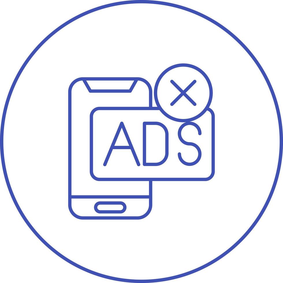 AD Block Vector Icon