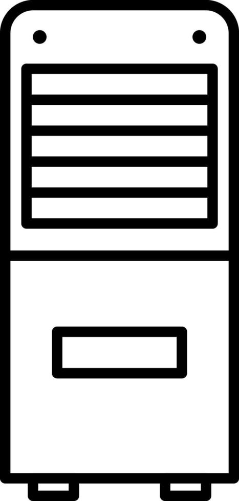 Mobile Air Conditioner Line Icon vector