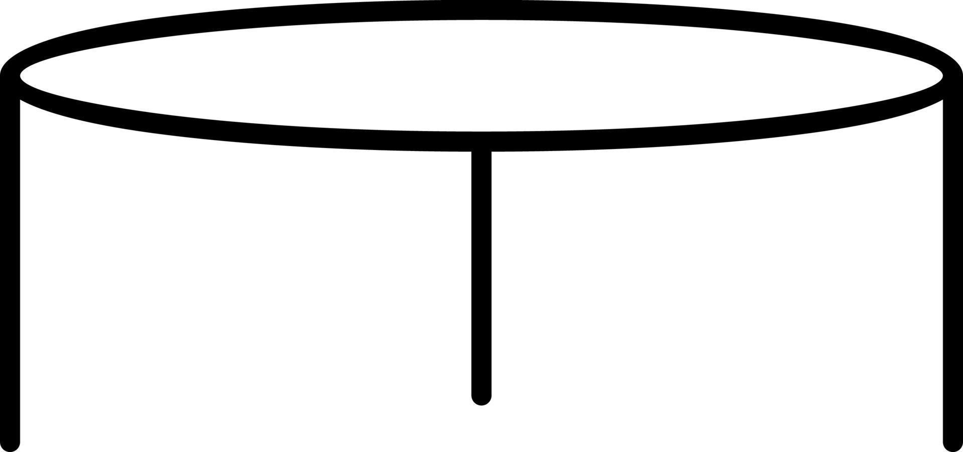 Stool Line Icon vector