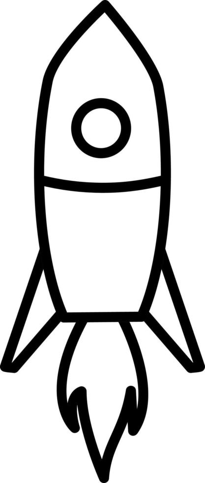 Rocket Line Icon vector