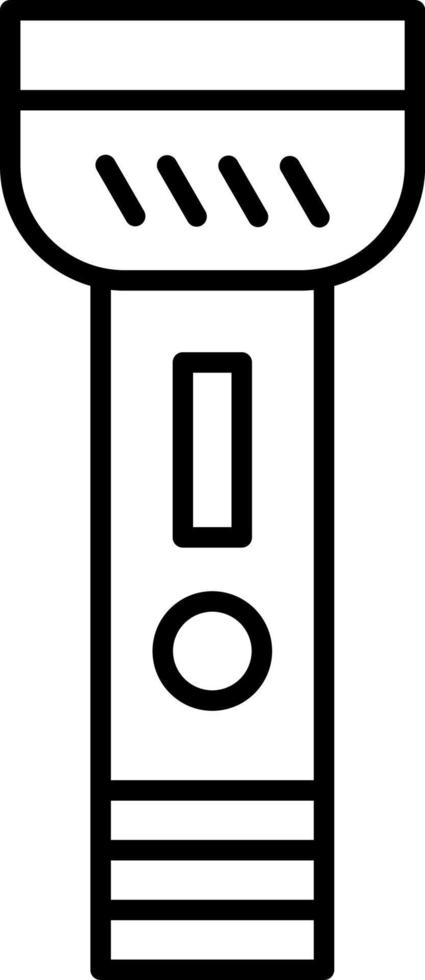 Flashlight Line Icon vector