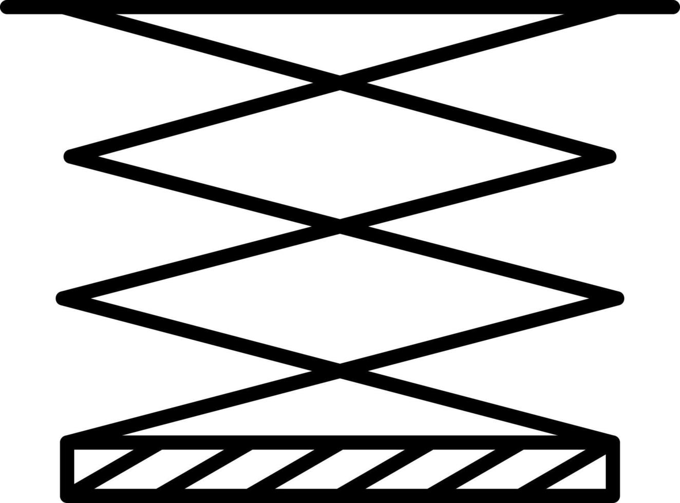 Lifter Line Icon vector