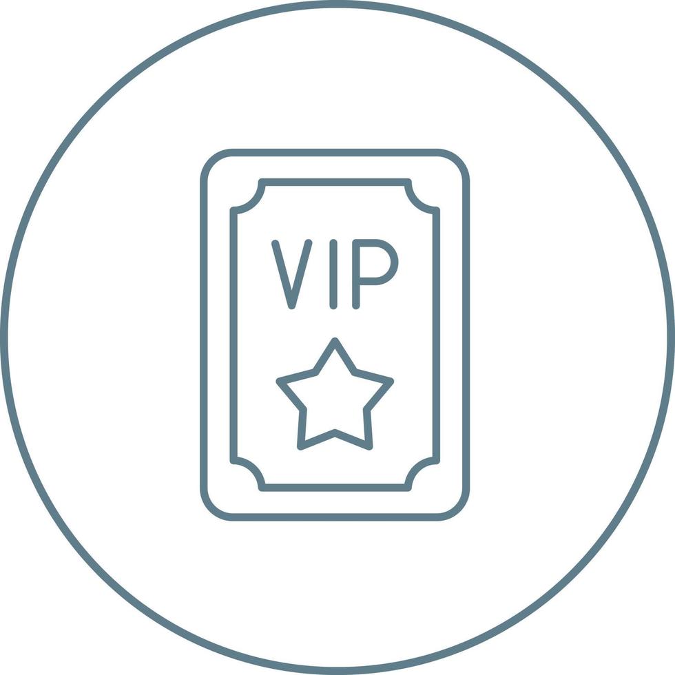 Vip Pass Vector Icon