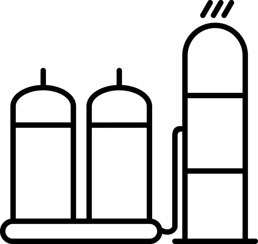 Refinery Line Icon vector