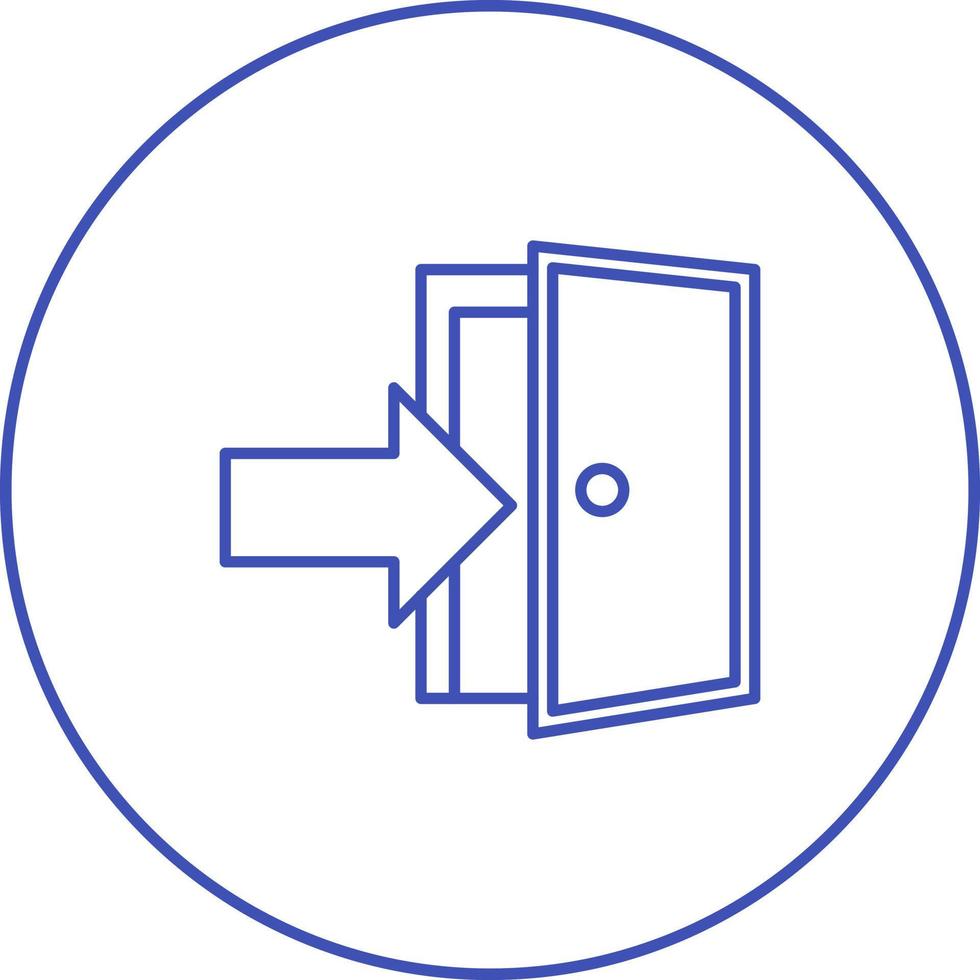 icono de vector de puerta de salida