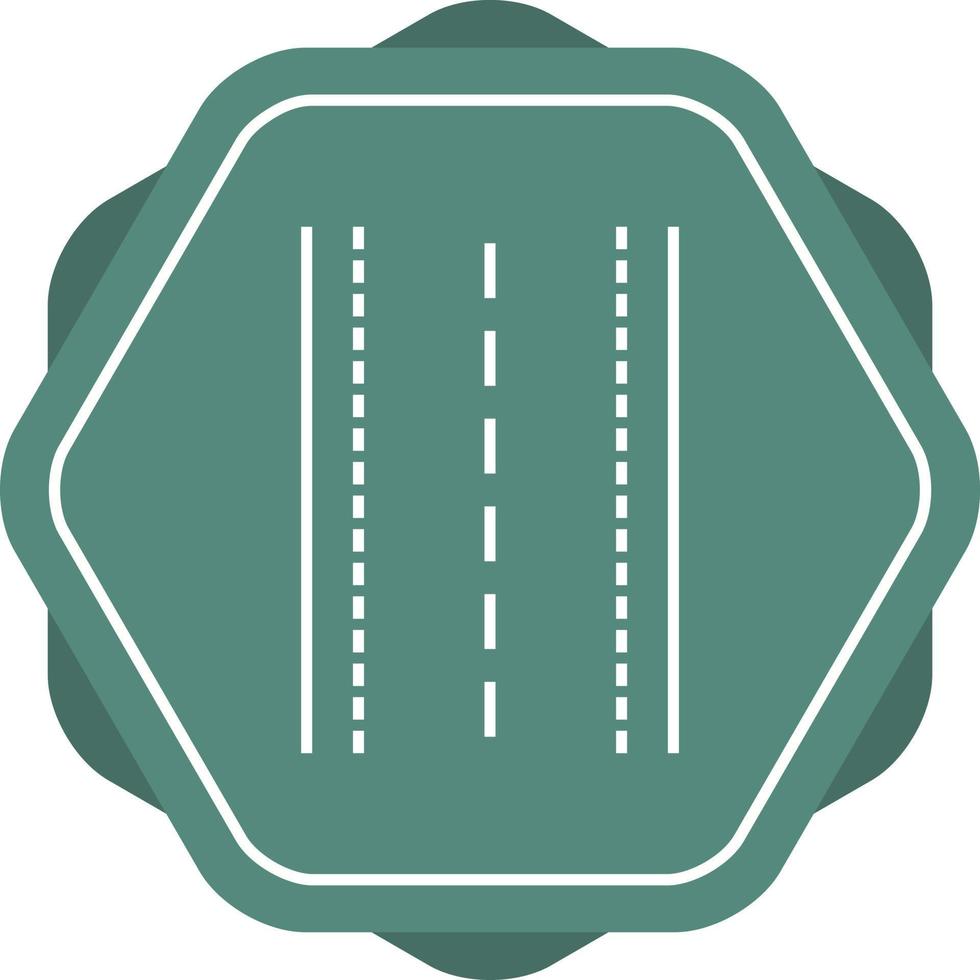 Runway Line Icon vector