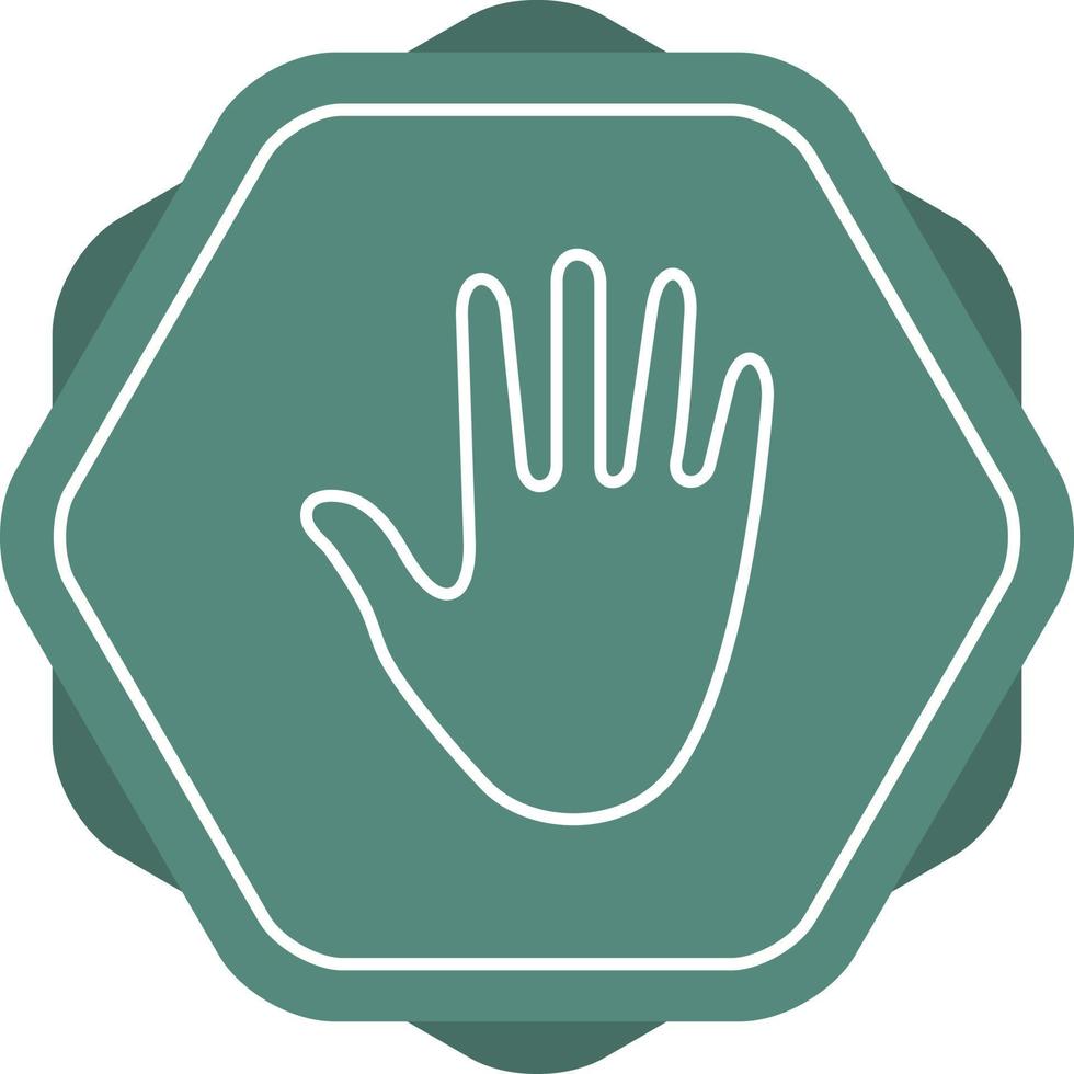Hand Line Icon vector