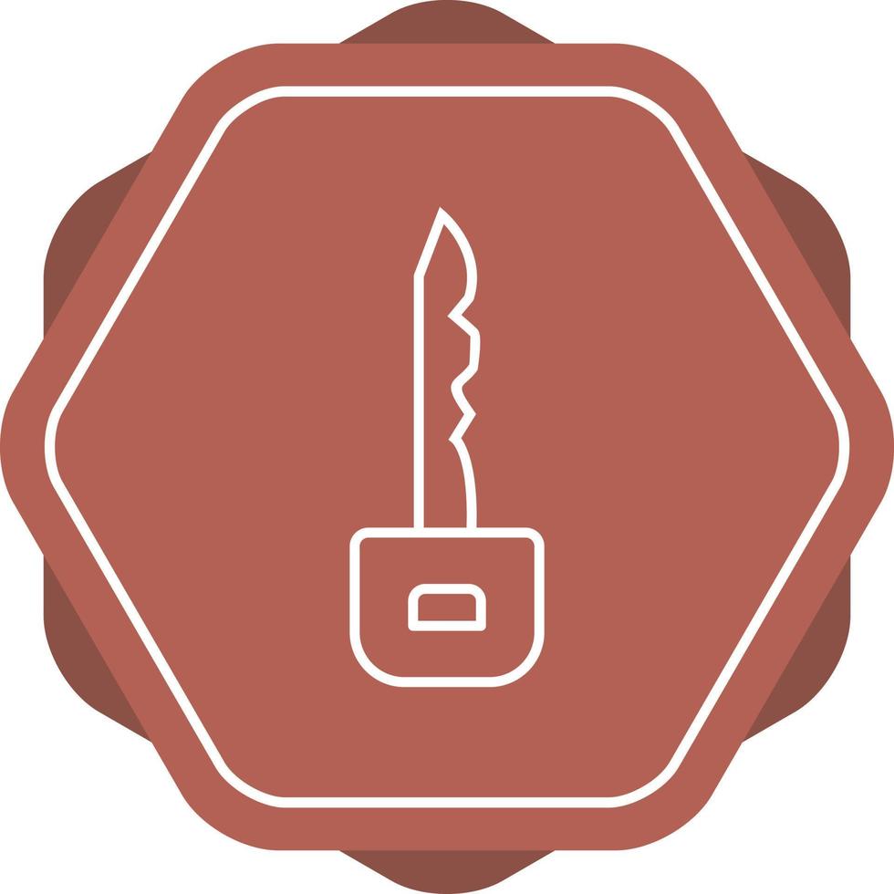 Key Line Icon vector