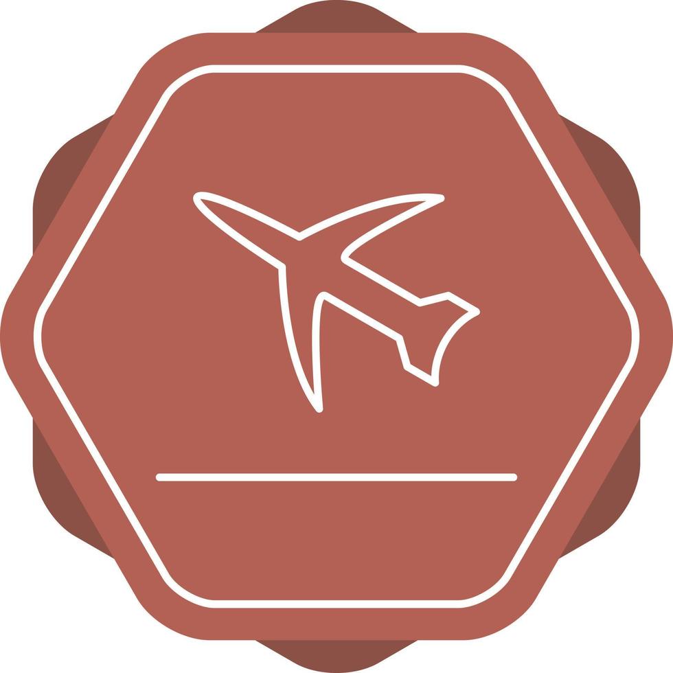 Flight Takeoff Line Icon vector