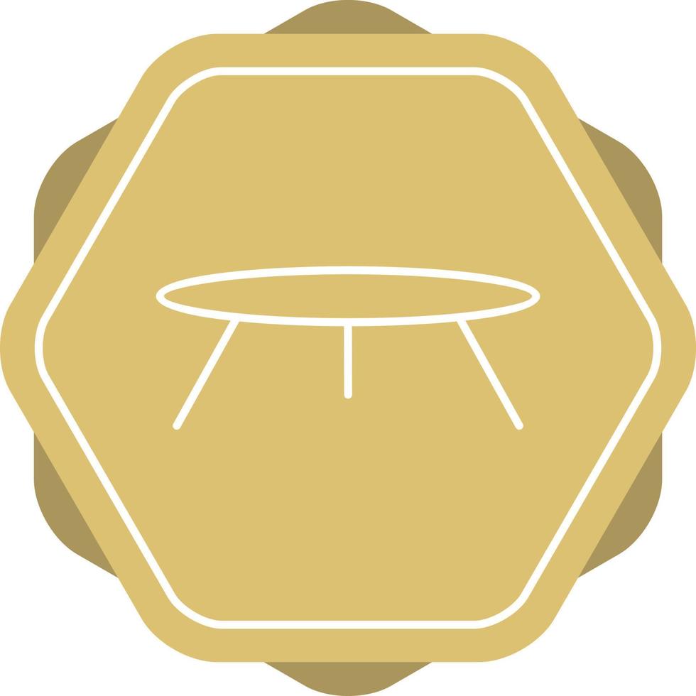 Small Table Line Icon vector