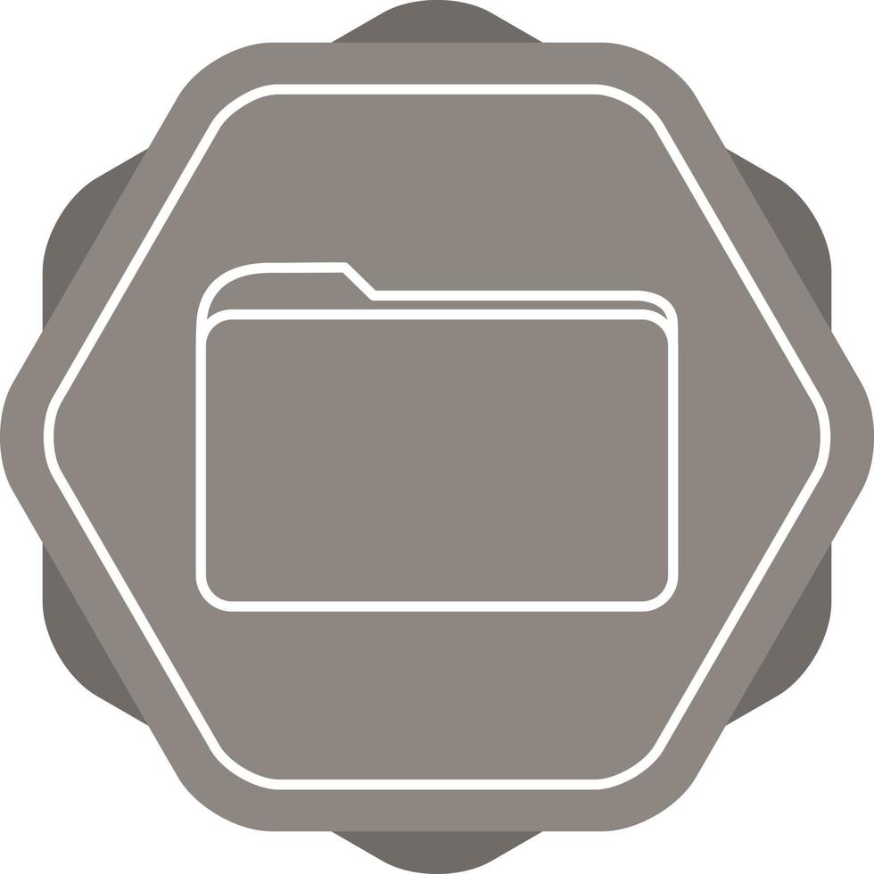 Folder Line Icon vector