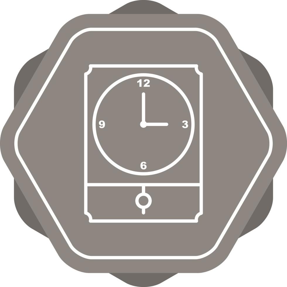 Large Clock Line Icon vector