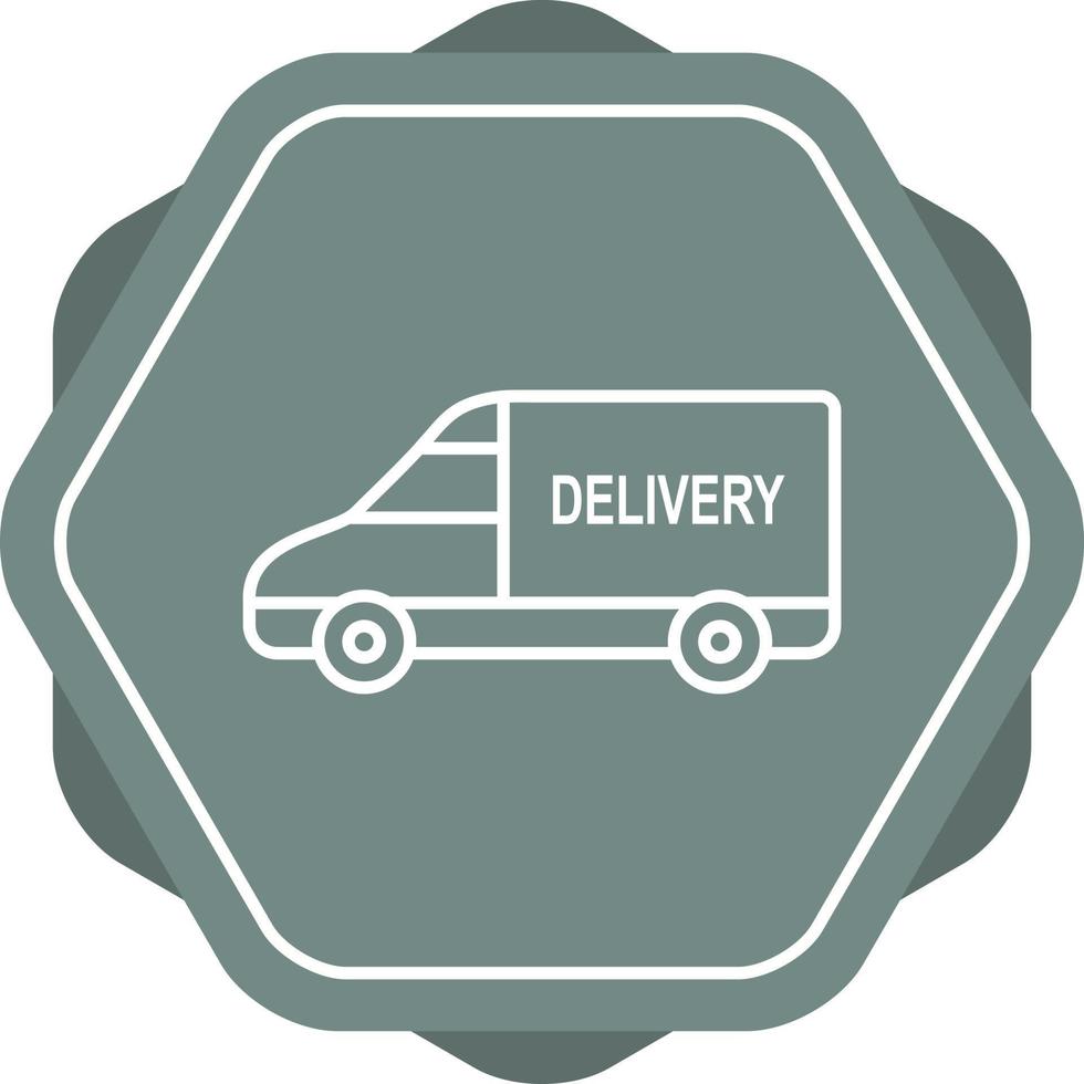 Delivery Car Line Icon vector