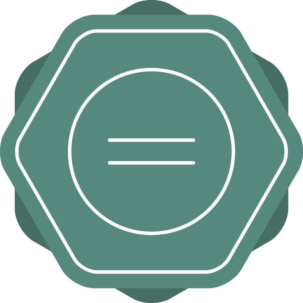 Equal To Line Icon vector