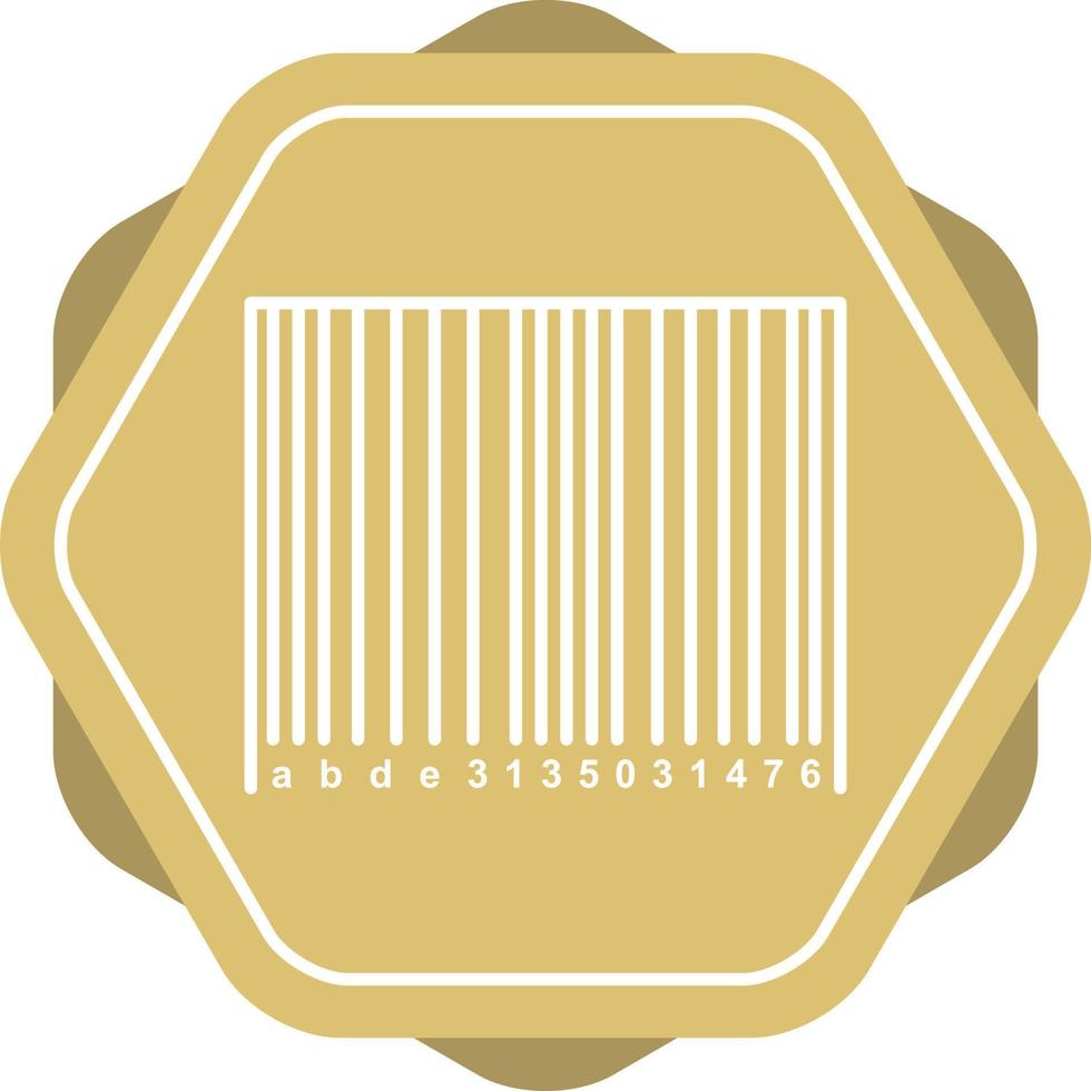 Barcode Line Icon vector